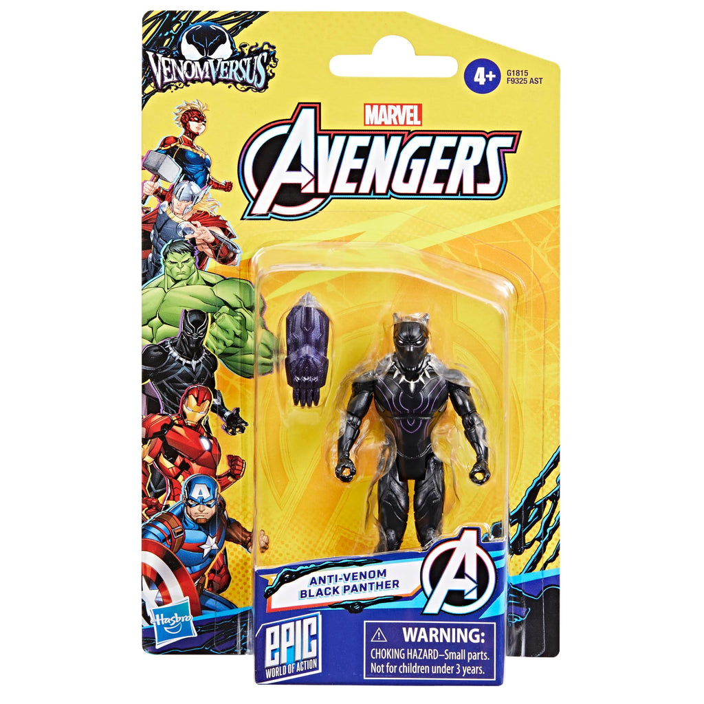 Marvel Avengers Epic World of Action VenomVersus Anti-Venom Black Panther Figure