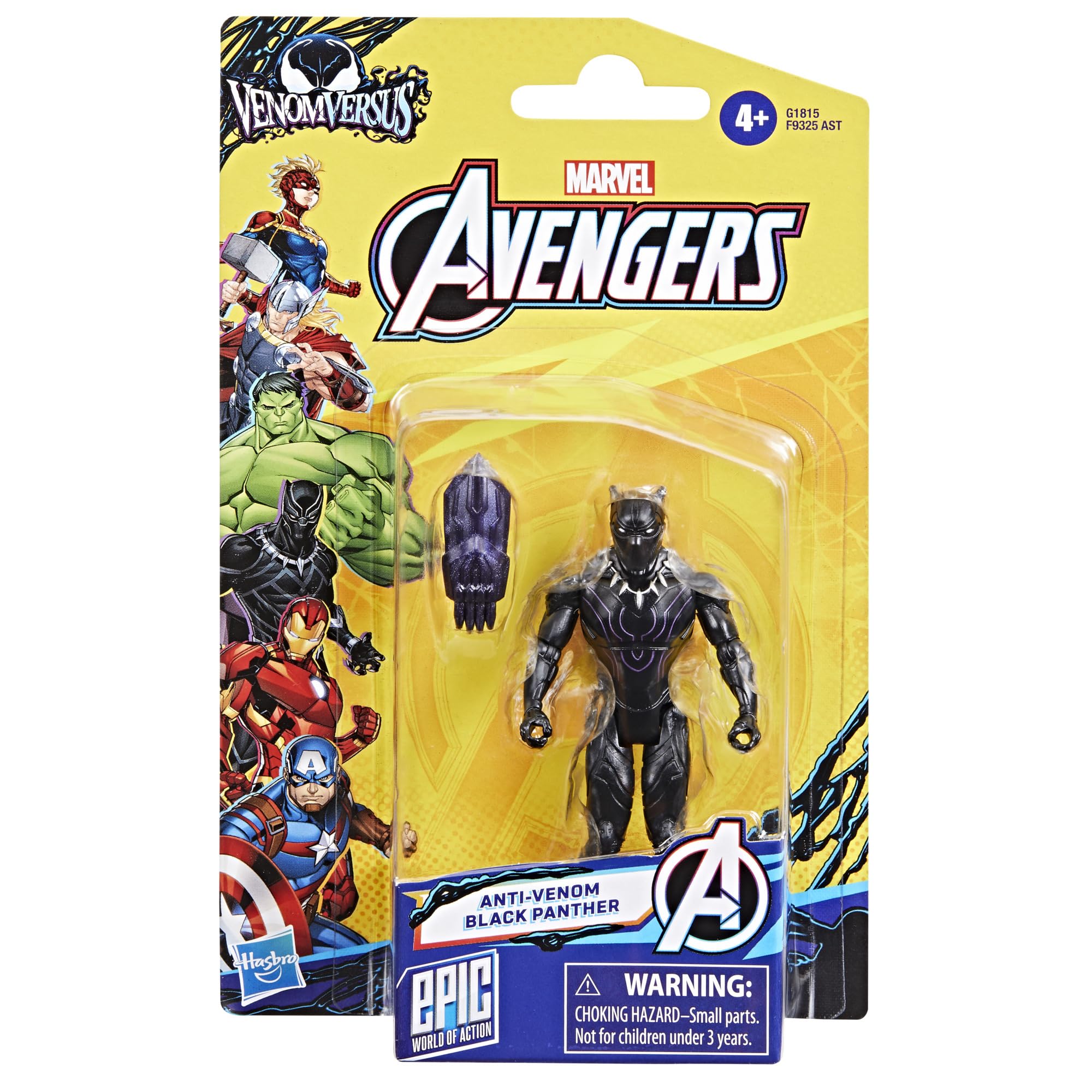 Marvel Avengers Epic World of Action VenomVersus Anti-Venom Black Panther Figure