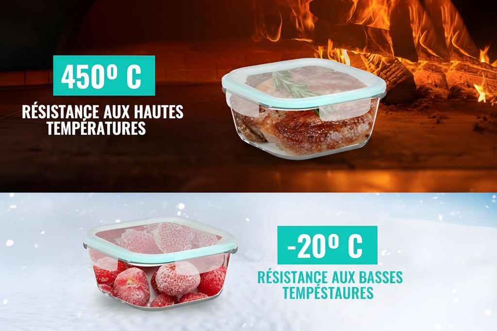 edihome, Boîte Alimentaire Hermétique en Verre, 8, 14 ou 18 pièces