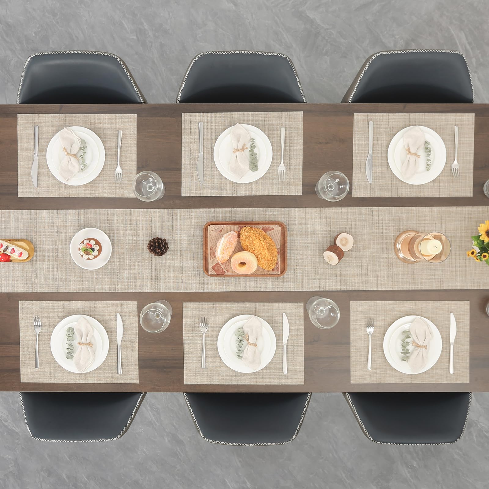 Myir JUN Lot de 6 Sets de Table