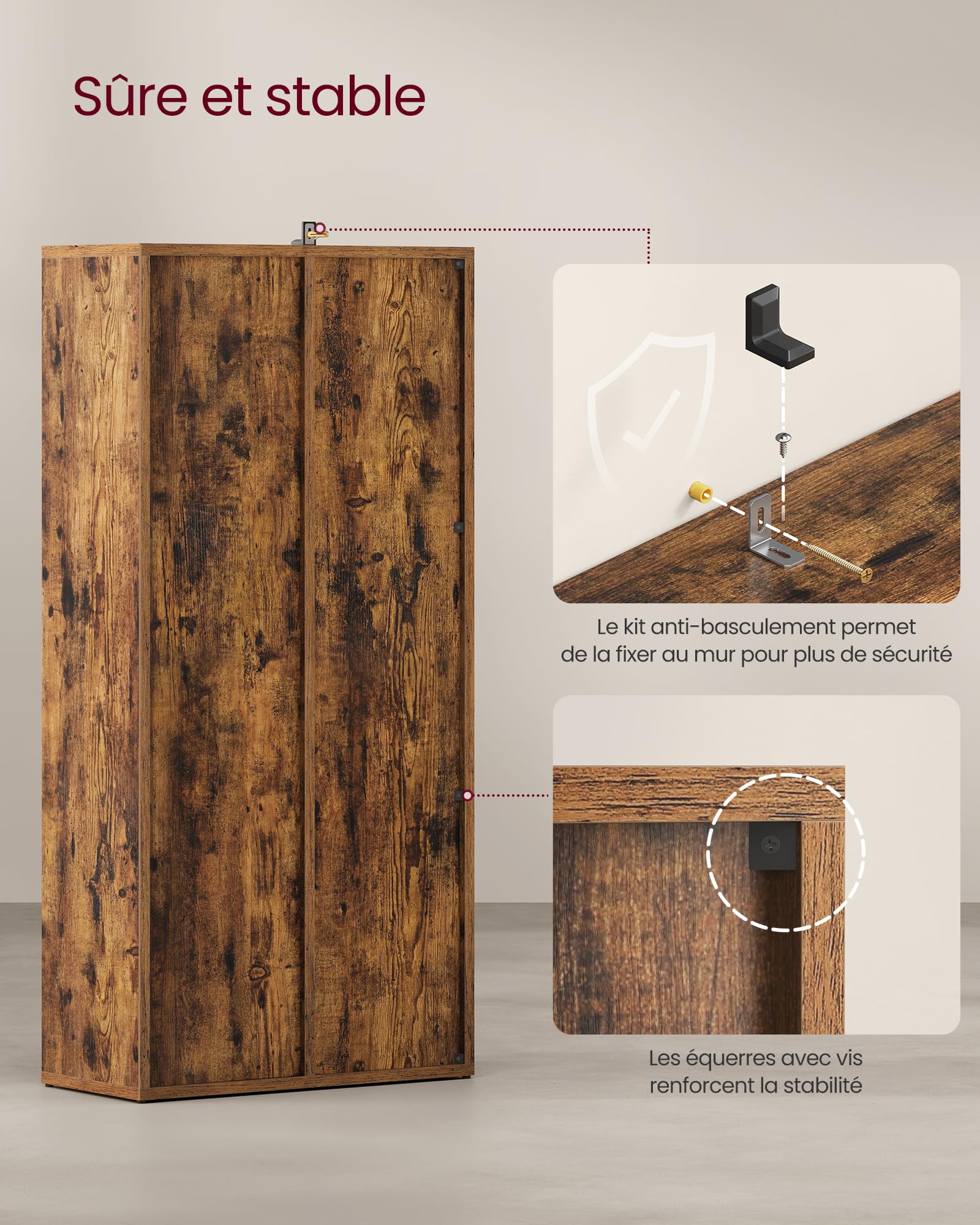 VASAGLE Bibliothèque, Étagère, Meuble de Rangement avec 7 Compartiments