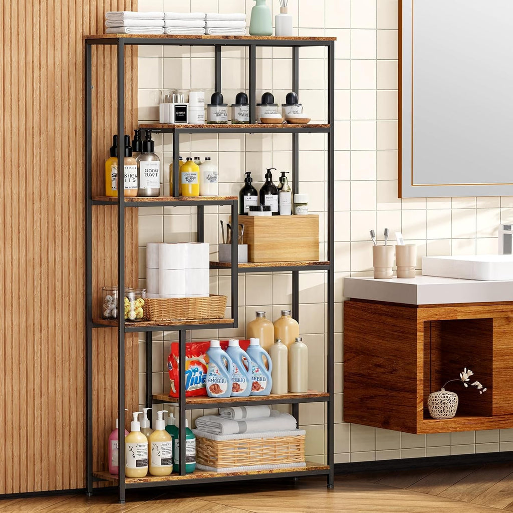 Bealife Bibliotheque, Étagère de Rangement avec 5 Étagères