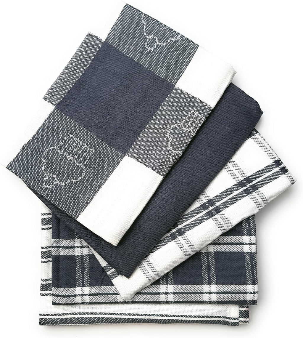 LivinEase Torchon de Cuisine – Lot de 5 torchons de Cuisine 100% Coton