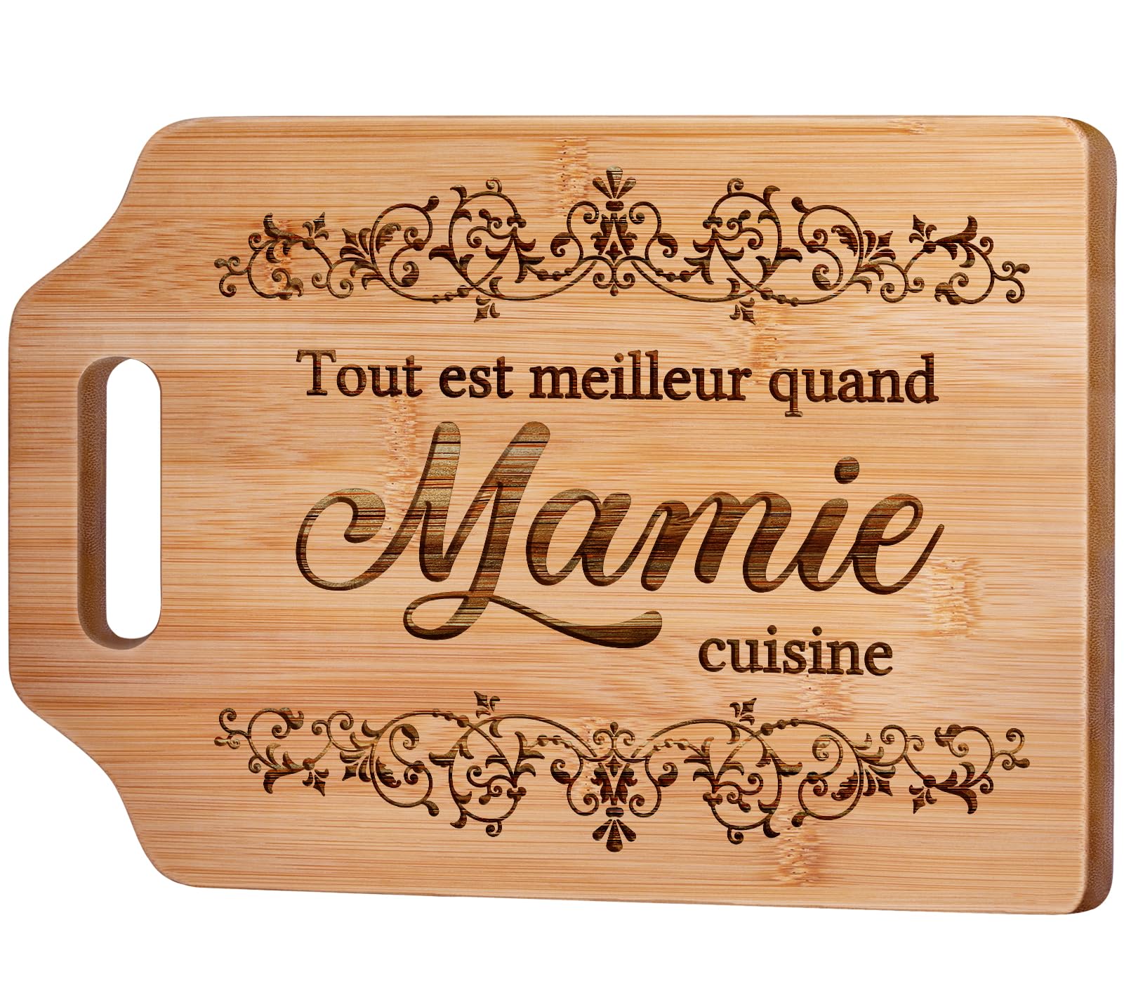 Planche à Découper en Bambou Gravée
