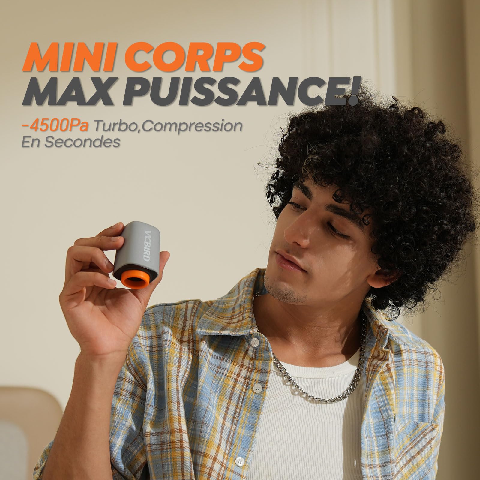 Vacbird Sac de Rangement Sous Vide avec Pompe à Vide Sans Fil