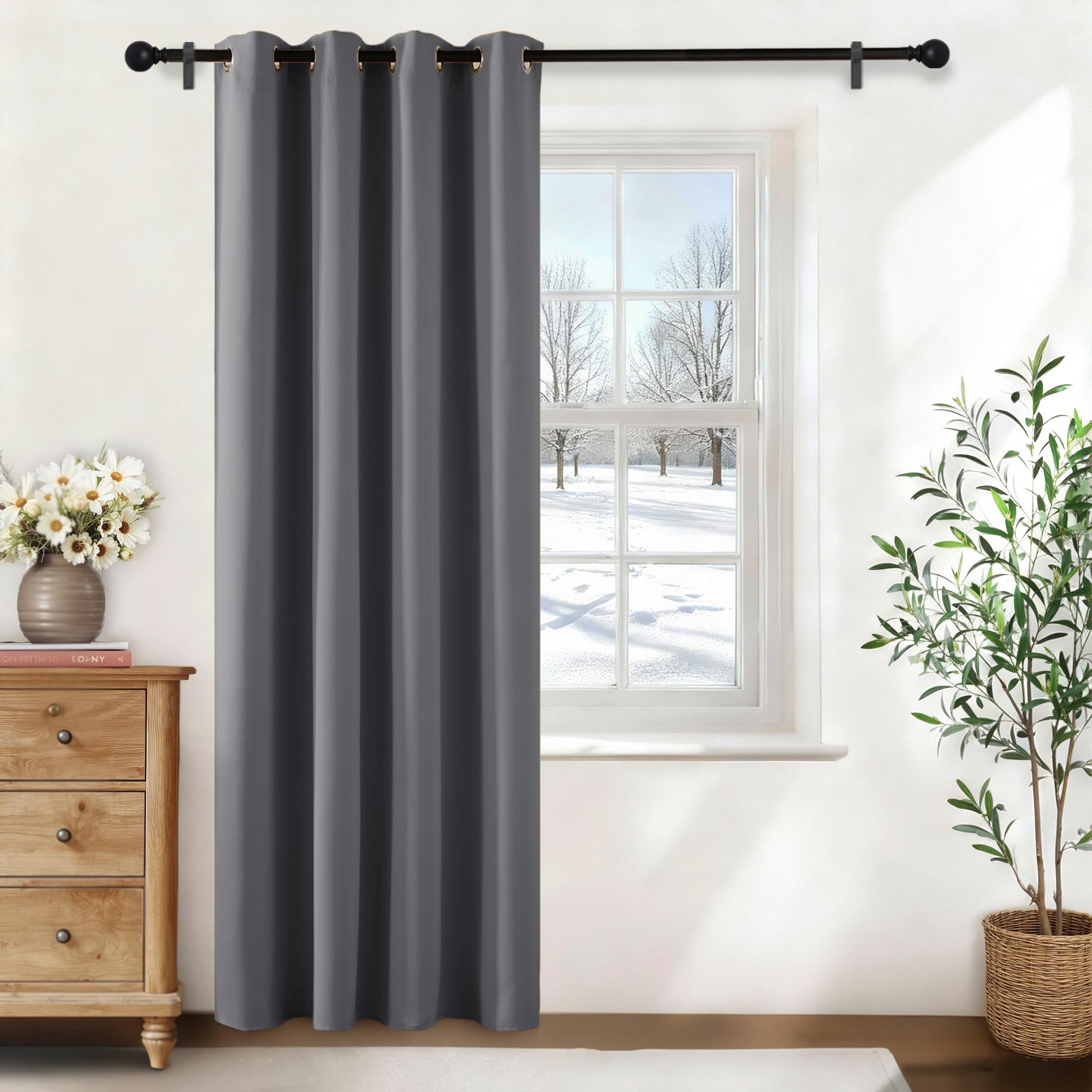 KGORGE Rideau Occultant - Rideaux Isolation Thermique Anti Froid/Chaleur