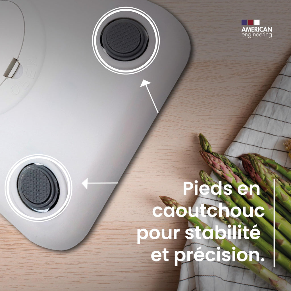 Balance de cuisine numérique Boston Tech - Acier inoxydable, haute précision