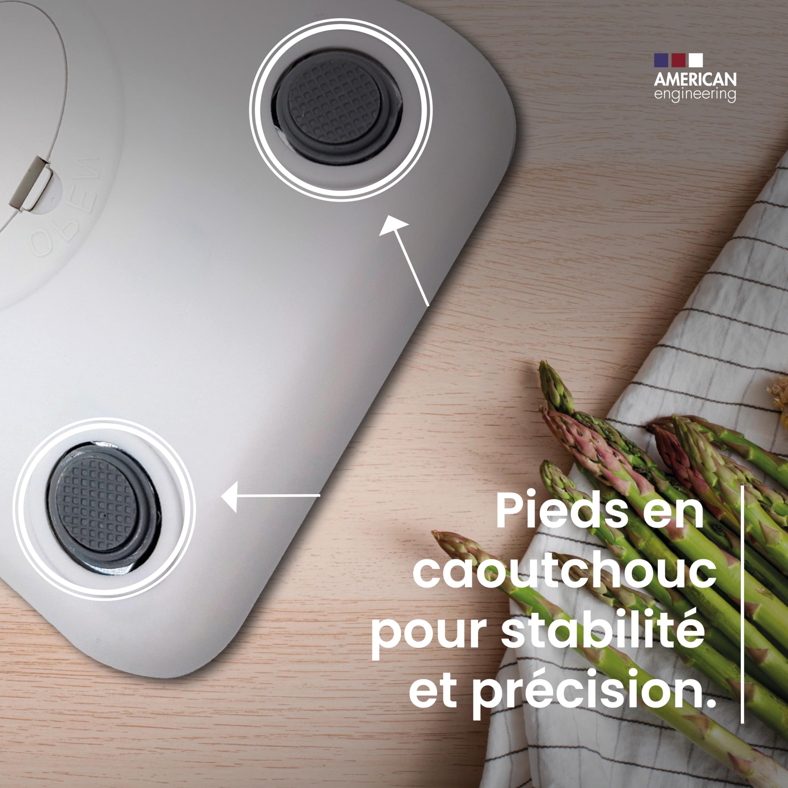 Balance de cuisine numérique Boston Tech - Acier inoxydable, haute précision