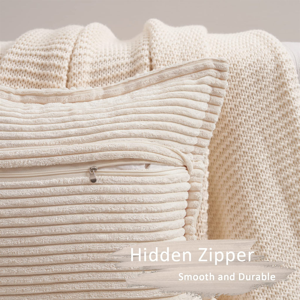 Topfinel Housse Coussin Canapé 40x40 en velours