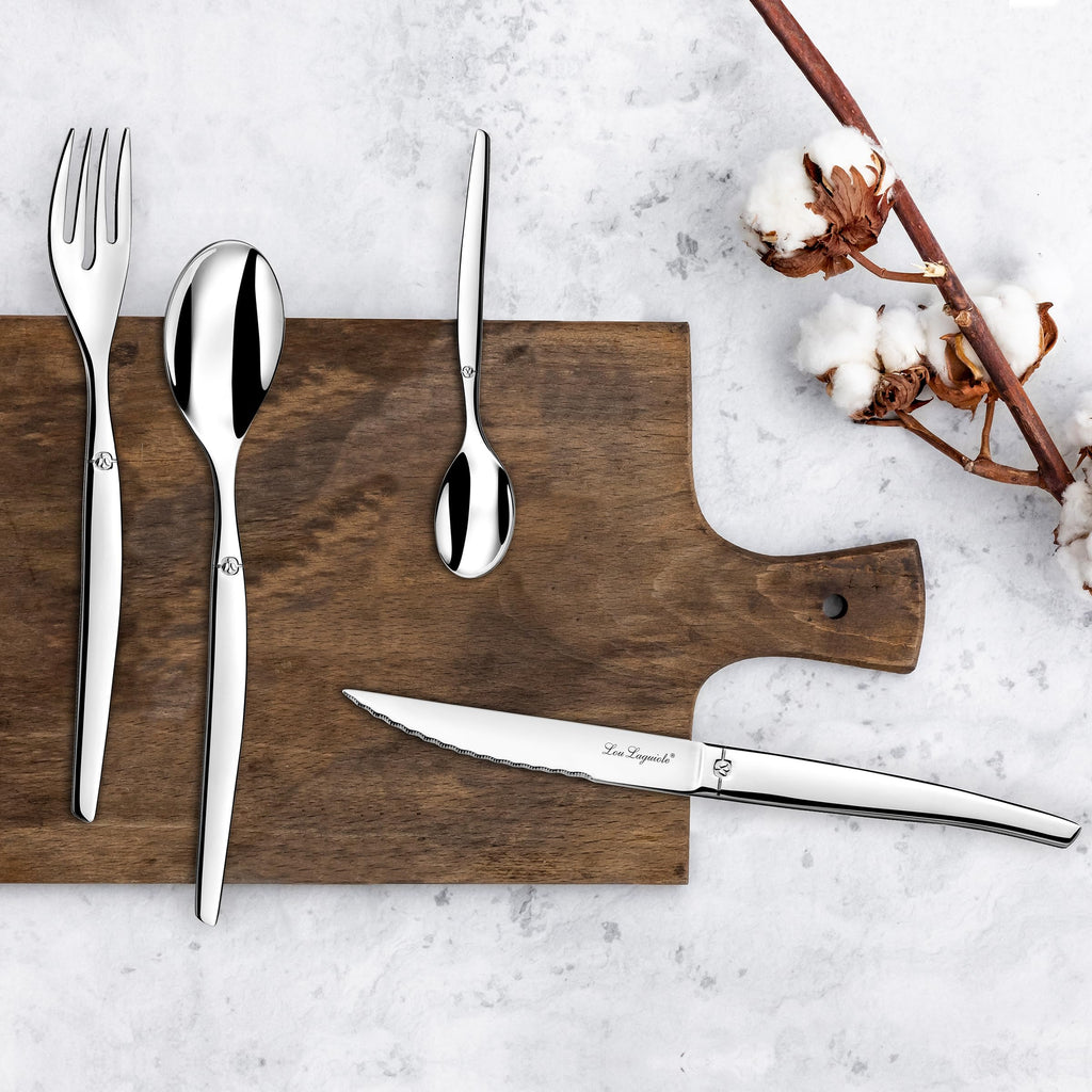 LOU LAGUIOLE - Ménagère 24 couverts de table pour 6 personnes