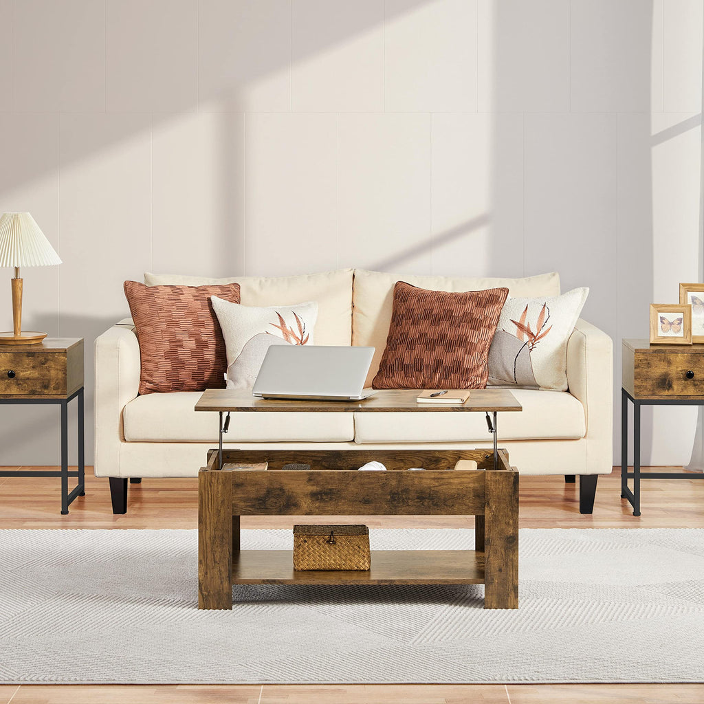 Yaheetech Table Basse avec Plateau Relevable