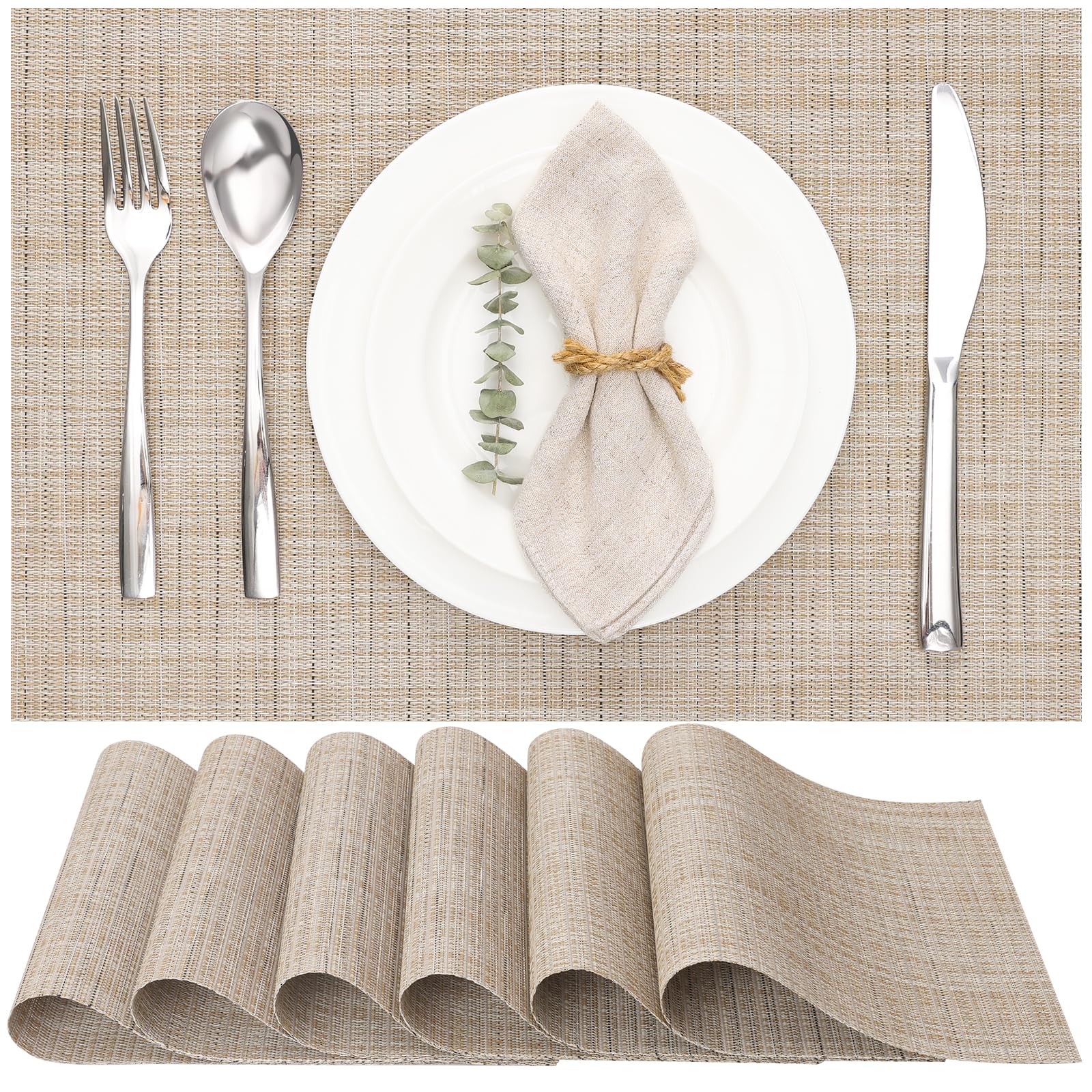 Myir JUN Lot de 6 Sets de Table