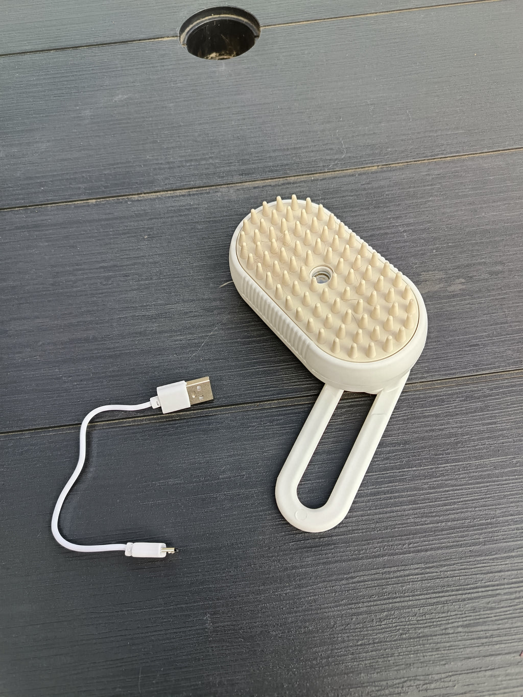 Brosse Électrique 3 en 1 pour Chien et Chat – Peigne Anti-Poils Volants, Vaporisateur & Massage
