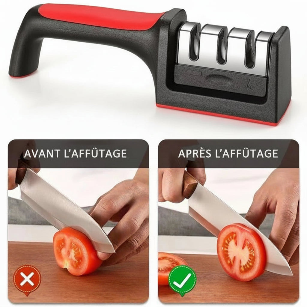 Kitchen Multi-Functional Knife Sharpener Black-1