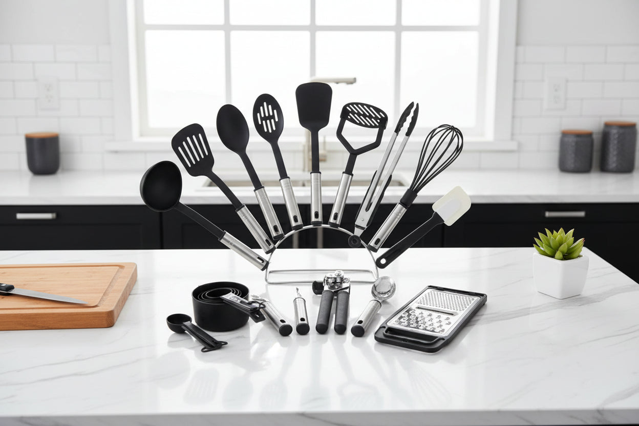 Stainless Steel Kitchen Scoop and Shovel Set-0