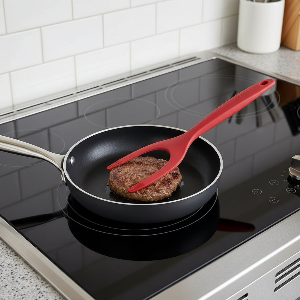 Ultimate 2-In-1 Grip and Flip Silicone Spatula Tongs-2