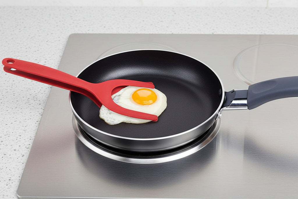 Ultimate 2-In-1 Grip and Flip Silicone Spatula Tongs-4