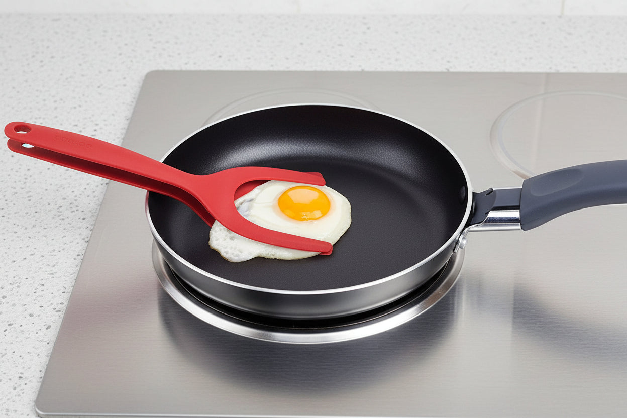 Ultimate 2-In-1 Grip and Flip Silicone Spatula Tongs-4